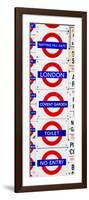 Antique Enamelled Signs - Subway Station Signs - Wall Signs - Notting Hill - London - Door Poster-Philippe Hugonnard-Framed Photographic Print