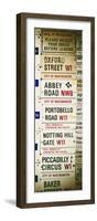 Antique Enamelled Signs - Subway Station Signs - Wall Signs - Notting Hill - London - Door Poster-Philippe Hugonnard-Framed Photographic Print