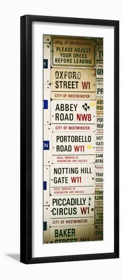 Antique Enamelled Signs - Subway Station Signs - Wall Signs - Notting Hill - London - Door Poster-Philippe Hugonnard-Framed Photographic Print