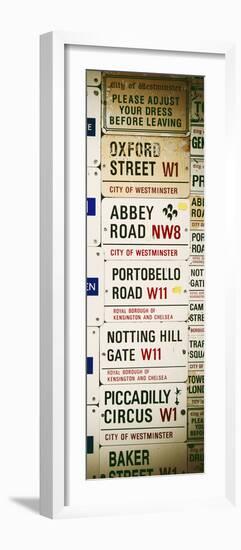 Antique Enamelled Signs - Subway Station Signs - Wall Signs - Notting Hill - London - Door Poster-Philippe Hugonnard-Framed Photographic Print