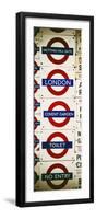 Antique Enamelled Signs - Subway Station Signs - Wall Signs - Notting Hill - London - Door Poster-Philippe Hugonnard-Framed Photographic Print