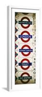 Antique Enamelled Signs - Subway Station Signs - Wall Signs - Notting Hill - London - Door Poster-Philippe Hugonnard-Framed Photographic Print