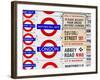 Antique Enamelled Signs - Subway Station Signs - Wall Signs - Notting Hill - London - UK - England-Philippe Hugonnard-Framed Photographic Print