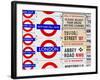 Antique Enamelled Signs - Subway Station Signs - Wall Signs - Notting Hill - London - UK - England-Philippe Hugonnard-Framed Photographic Print