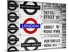 Antique Enamelled Signs - Subway Station Signs - Wall Signs - Notting Hill - London - UK - England-Philippe Hugonnard-Mounted Photographic Print