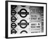 Antique Enamelled Signs - Subway Station Signs - Wall Signs - Notting Hill - London - UK - England-Philippe Hugonnard-Framed Photographic Print