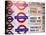 Antique Enamelled Signs - Subway Station Signs - Wall Signs - Notting Hill - London - UK - England-Philippe Hugonnard-Stretched Canvas