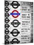 Antique Enamelled Signs - Subway Station Signs - Wall Signs - Notting Hill - London - UK - England-Philippe Hugonnard-Mounted Photographic Print