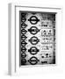 Antique Enamelled Signs - Subway Station Signs - Wall Signs - Notting Hill - London - UK - England-Philippe Hugonnard-Framed Art Print