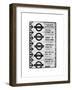 Antique Enamelled Signs - Subway Station Signs - Wall Signs - Notting Hill - London - UK - England-Philippe Hugonnard-Framed Art Print