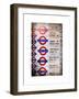 Antique Enamelled Signs - Subway Station Signs - Wall Signs - Notting Hill - London - UK - England-Philippe Hugonnard-Framed Art Print