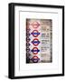 Antique Enamelled Signs - Subway Station Signs - Wall Signs - Notting Hill - London - UK - England-Philippe Hugonnard-Framed Art Print