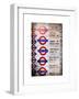 Antique Enamelled Signs - Subway Station Signs - Wall Signs - Notting Hill - London - UK - England-Philippe Hugonnard-Framed Art Print