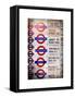 Antique Enamelled Signs - Subway Station Signs - Wall Signs - Notting Hill - London - UK - England-Philippe Hugonnard-Framed Stretched Canvas