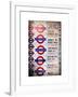 Antique Enamelled Signs - Subway Station Signs - Wall Signs - Notting Hill - London - UK - England-Philippe Hugonnard-Framed Art Print