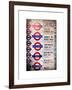 Antique Enamelled Signs - Subway Station Signs - Wall Signs - Notting Hill - London - UK - England-Philippe Hugonnard-Framed Art Print