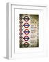 Antique Enamelled Signs - Subway Station Signs - Wall Signs - Notting Hill - London - UK - England-Philippe Hugonnard-Framed Art Print