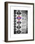 Antique Enamelled Signs - Subway Station Signs - Wall Signs - Notting Hill - London - UK - England-Philippe Hugonnard-Framed Art Print