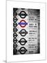 Antique Enamelled Signs - Subway Station Signs - Wall Signs - Notting Hill - London - UK - England-Philippe Hugonnard-Mounted Art Print