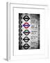 Antique Enamelled Signs - Subway Station Signs - Wall Signs - Notting Hill - London - UK - England-Philippe Hugonnard-Framed Art Print