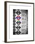 Antique Enamelled Signs - Subway Station Signs - Wall Signs - Notting Hill - London - UK - England-Philippe Hugonnard-Framed Art Print