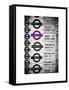 Antique Enamelled Signs - Subway Station Signs - Wall Signs - Notting Hill - London - UK - England-Philippe Hugonnard-Framed Stretched Canvas