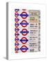 Antique Enamelled Signs - Subway Station Signs - Wall Signs - Notting Hill - London - UK - England-Philippe Hugonnard-Stretched Canvas