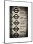 Antique Enamelled Signs - Subway Station Signs - Wall Signs - Notting Hill - London - UK - England-Philippe Hugonnard-Mounted Art Print