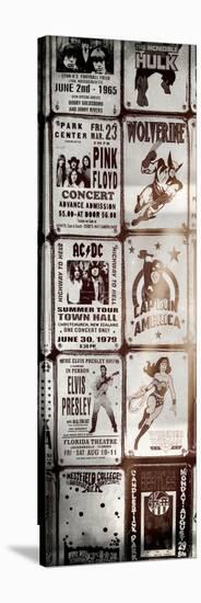 Antique Enamelled Signs - Wall Signs - Notting Hill - London - UK - England - Door Poster-Philippe Hugonnard-Stretched Canvas