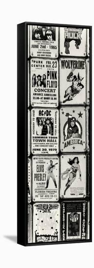 Antique Enamelled Signs - Wall Signs - Notting Hill - London - UK - England - Door Poster-Philippe Hugonnard-Framed Stretched Canvas