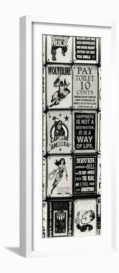 Antique Enamelled Signs - Wall Signs - Notting Hill - London - UK - England - Door Poster-Philippe Hugonnard-Framed Photographic Print