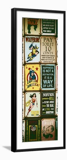 Antique Enamelled Signs - Wall Signs - Notting Hill - London - UK - England - Door Poster-Philippe Hugonnard-Framed Premium Photographic Print