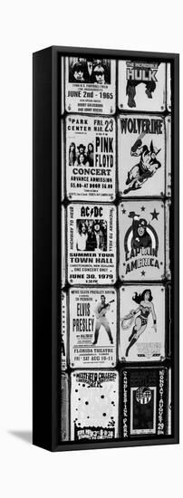 Antique Enamelled Signs - Wall Signs - Notting Hill - London - UK - England - Door Poster-Philippe Hugonnard-Framed Stretched Canvas