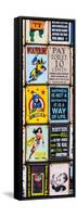 Antique Enamelled Signs - Wall Signs - Notting Hill - London - UK - England - Door Poster-Philippe Hugonnard-Framed Stretched Canvas