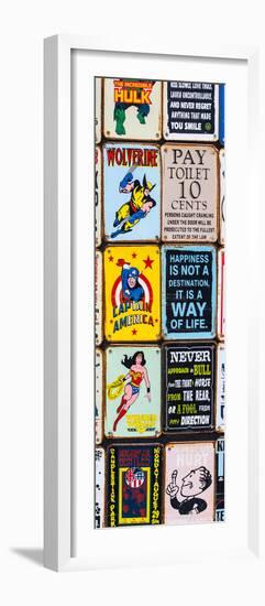 Antique Enamelled Signs - Wall Signs - Notting Hill - London - UK - England - Door Poster-Philippe Hugonnard-Framed Photographic Print