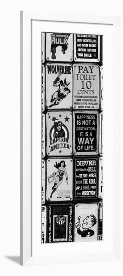 Antique Enamelled Signs - Wall Signs - Notting Hill - London - UK - England - Door Poster-Philippe Hugonnard-Framed Photographic Print