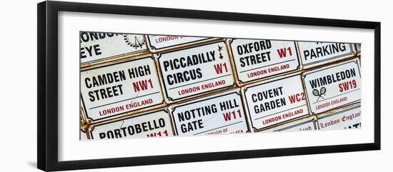 Antique Enamelled Signs - Wall Signs - Notting Hill - London - UK - England - United Kingdom-Philippe Hugonnard-Framed Photographic Print