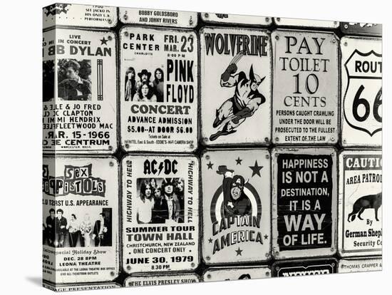Antique Enamelled Signs - Wall Signs - Notting Hill - London - UK - England - United Kingdom-Philippe Hugonnard-Stretched Canvas