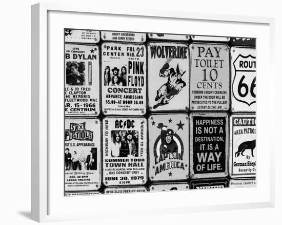 Antique Enamelled Signs - Wall Signs - Notting Hill - London - UK - England - United Kingdom-Philippe Hugonnard-Framed Photographic Print
