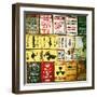 Antique Enamelled Signs - Wall Signs - Notting Hill - London - UK - England - United Kingdom-Philippe Hugonnard-Framed Photographic Print