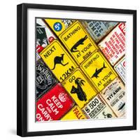 Antique Enamelled Signs - Wall Signs - Notting Hill - London - UK - England - United Kingdom-Philippe Hugonnard-Framed Photographic Print