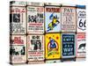 Antique Enamelled Signs - Wall Signs - Notting Hill - London - UK - England - United Kingdom-Philippe Hugonnard-Stretched Canvas