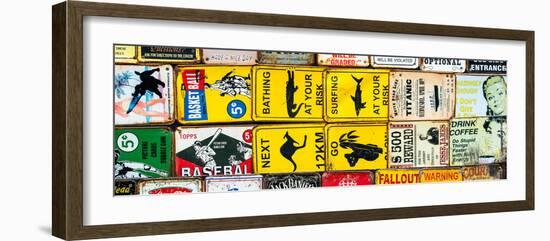 Antique Enamelled Signs - Wall Signs - Notting Hill - London - UK - England - United Kingdom-Philippe Hugonnard-Framed Photographic Print