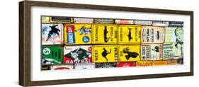 Antique Enamelled Signs - Wall Signs - Notting Hill - London - UK - England - United Kingdom-Philippe Hugonnard-Framed Photographic Print