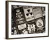 Antique Enamelled Signs - Wall Signs - Notting Hill - London - UK - England - United Kingdom-Philippe Hugonnard-Framed Photographic Print