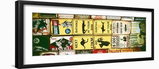 Antique Enamelled Signs - Wall Signs - Notting Hill - London - UK - England - United Kingdom-Philippe Hugonnard-Framed Photographic Print