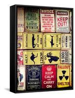 Antique Enamelled Signs - Wall Signs - Notting Hill - London - UK - England - United Kingdom-Philippe Hugonnard-Framed Stretched Canvas