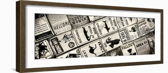 Antique Enamelled Signs - Wall Signs - Notting Hill - London - UK - England - United Kingdom-Philippe Hugonnard-Framed Photographic Print