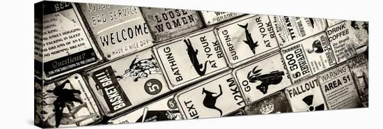 Antique Enamelled Signs - Wall Signs - Notting Hill - London - UK - England - United Kingdom-Philippe Hugonnard-Stretched Canvas