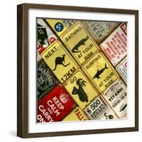 Antique Enamelled Signs - Wall Signs - Notting Hill - London - UK - England - United Kingdom-Philippe Hugonnard-Framed Photographic Print